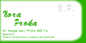 nora proka business card